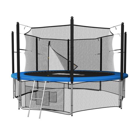 Батут Unix Line Classic 14 ft Inside (синий/зеленый)