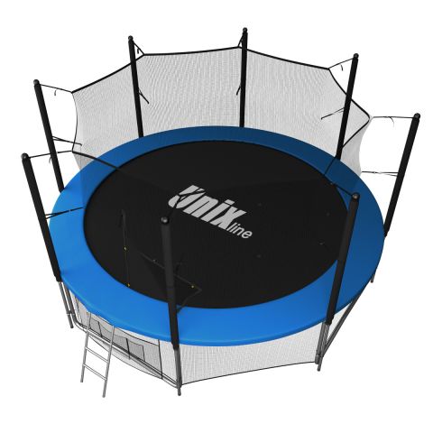 Батут Unix Line Classic 14 ft Inside (синий/зеленый)