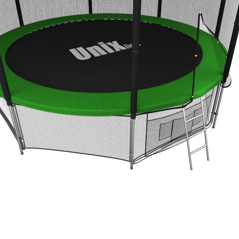 Батут Unix Line Classic 14 ft Outside (синий/зеленый)