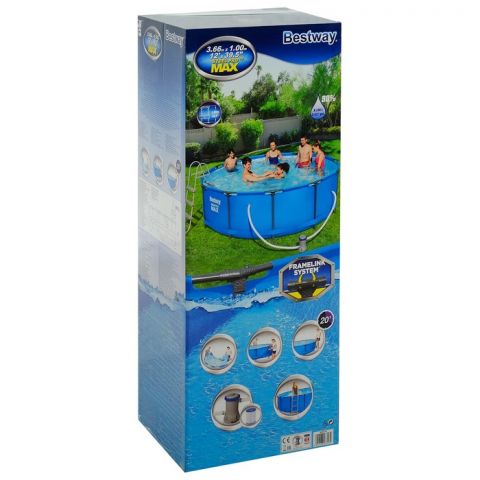 Бассейн каркасный Bestway Steel Pro MAX 366 х 100 см (56418)