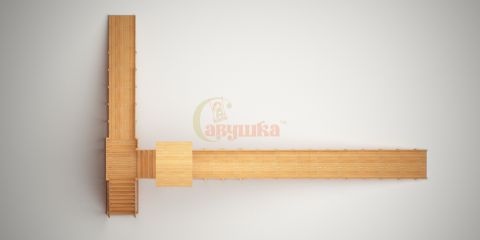 Зимняя горка Савушка Зима Wood-10