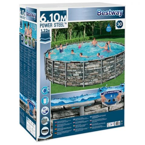 Бассейн каркасный Bestway Power Steel 610 x 132 см (56883)