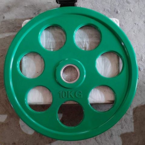 Диск обрезиненный OKPRO OK2010 10 кг
