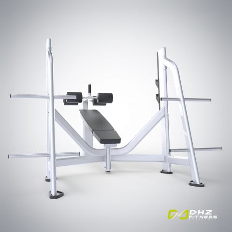 E-7041 Скамья-стойка для жима под углом вниз (Olympic Decline Bench)