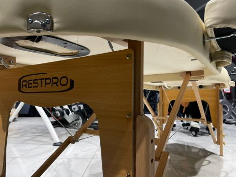 Массажный стол Restpro VIP OVAL 2 крем (Витринный экземпляр)