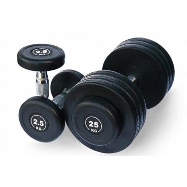 Гантельный ряд FITNESSPORT от 2.5 до 25кг (10 пар)