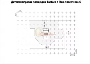 Детская площадка Савушка TooSun (Тусун) 3 Plus с песочницей