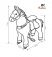 Лошадка Поницикл (Ponycycle) Чернобурка (Ux421) с ручным тормозом