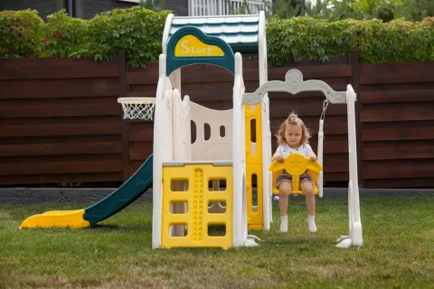 Игровой комплекс с горкой UNIX Kids Playhouse