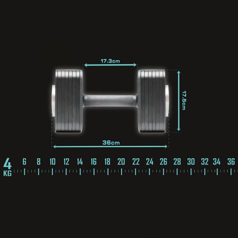 Гантель наборная 4-24 кг Vertex FT-32